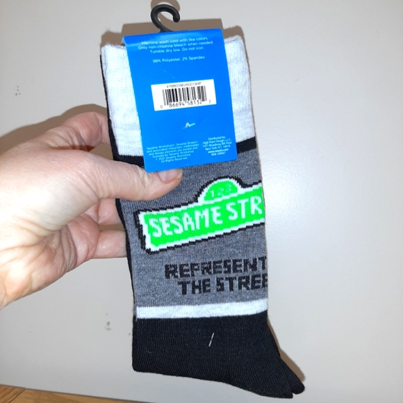 Pack of 2 Sesame Street Cookie Monster Crew Socks - Picture 5 of 9